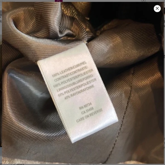 NWT BCBGMaxAzria Copper Moto Leather Vest Jacket - Picture 8 of 10